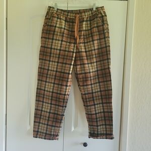 Vans Plaid Pants - Brown and Black